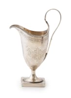 A George III silver milk jug, John Touliet, London, 1786