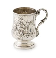 A Victorian silver mug, Atkin Brothers, 1856