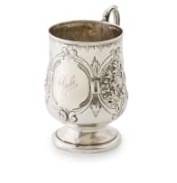 A Victorian silver mug, Atkin Brothers, 1856