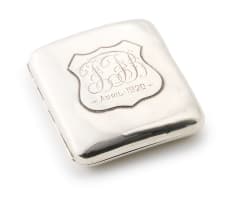 An Edward VII silver cigarette case, Cornelius Desormeaux Saunders & James Francis Hollings Shepherd, 1903