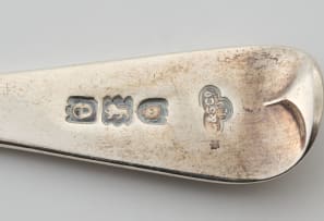 Eight miscellaneous spoons, Samuel H Hayne, London, 1864