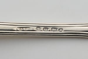 Eight miscellaneous spoons, Samuel H Hayne, London, 1864