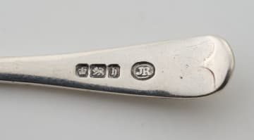 Eight miscellaneous spoons, Samuel H Hayne, London, 1864