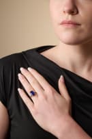 Sapphire and diamond ring