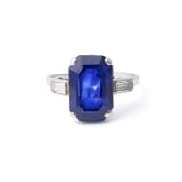 Sapphire and diamond ring