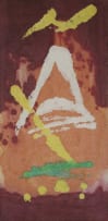 Durant Sihlali; Abstract Composition in Orange and Red
