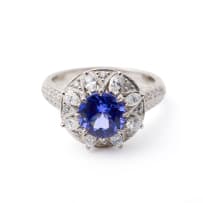 Tanzanite and diamond ring