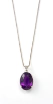 Amethyst pendant and necklace