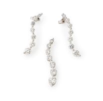Browns the Diamond Store; Journey diamond pendant and earring suite