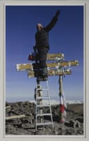 Jacques Coetzer; One Meter above Mean Sea Level, Writer Sean O' Toole Stands above Mount Kilimanjaro's Peak, January 2011; Ladder, two