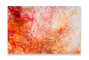 Penny Siopis; Swarm, diptych