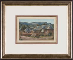 Erich Mayer; Rural Scene with Figures