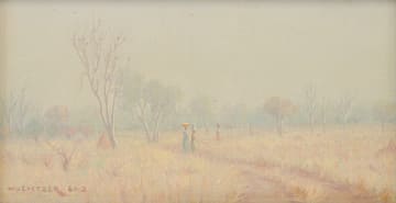 Willem Hermanus Coetzer; Figures on a Misty Path