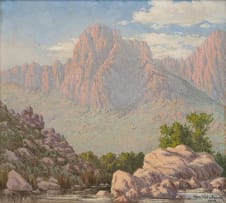 Vera Volschenk; Aasvoëlkrans in Cogmans Kloof - Montague C.P. (Vulture Cliff in Cogmans Kloof – Montagu)