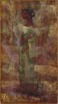 Edin Godfrey Currie-Wood; Woman with Yellow Flower in Her Hair