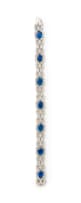 Sapphire and diamond bracelet