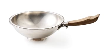 A Georg Jensen silver pipkin, designed by Harald Nielsen, number 644A, Denmark, c.1930