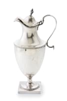 A George III silver hot water jug, Edward Fernell, London, 1781