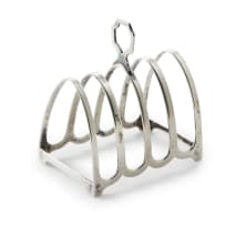 An Elizabeth II silver toast rack, Mappin and Webb, Birmingham, 1964