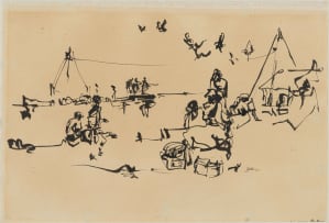 Walter Battiss; Figures in a Landscape
