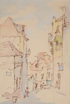 Gregoire Boonzaier; Street Scene with Figures