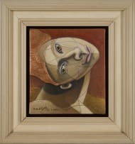 Robert Slingsby; Untitled (Cubist Portrait with Copper Hair)