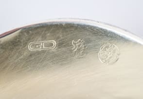 Five-piece Italian sterling silver coffee service, .925 standard, c.1944 -1968