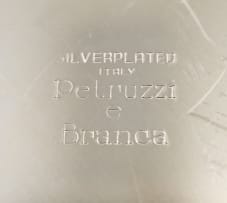 Ten Italian silver-plated underplates, Petruzzi & Branca, c.1970