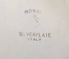 An Italian silver plated folding dessert server, Bossi, 20th century