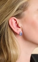 Tanzanite and diamond earrings