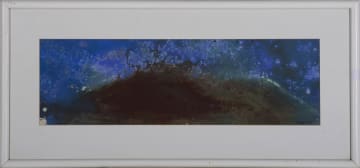 Jill Trappler; Abstract Composition in Blue and Brown