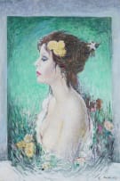 Armando Baldinelli; Figure in Profile with Flowers