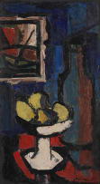 Maurice van Essche; Still Life with Fruit in a White Dish