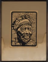 WE Mussmann; Portrait of Figure with Headscarf
