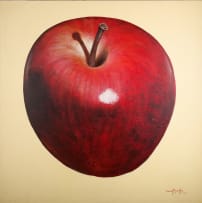 Velaphi (George) Mzimba; Red Apple on Cream
