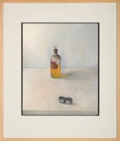Vivian van der Merwe; Still-life with Turpentine Bottle and Palette Cups [P147]
