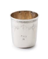 A French silver timbale, possibly Cincinnatus Lorillon, Paris, 950 standard, c.1819–1838