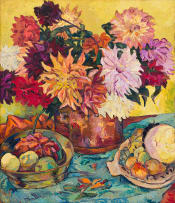 Irma Stern; Dahlias