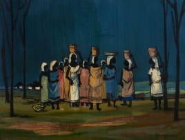 Jan Dingemans; Figures Carrying Baskets