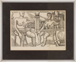 Alice Goldin and Various Artist's; Cape Point; Seascape; Field and Crows; Two Surreal Figures, four