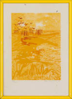 Alice Goldin and Various Artist's; Cape Point; Seascape; Field and Crows; Two Surreal Figures, four