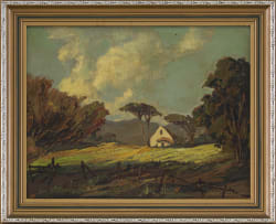 Johannes Oldert; Cape Landscape with Cottage