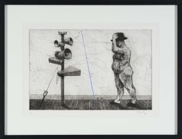William Kentridge; Man with Megaphone Cluster