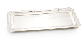 An Austro-Hungarian silver tray, maker's mark worn, c.1872-1922