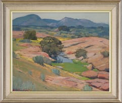 Piet van Heerden; Rocky Landscape with River