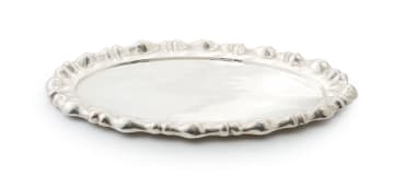 An Austro-Hungarian silver tray, no maker's mark, 800 standard, c.1872-1922