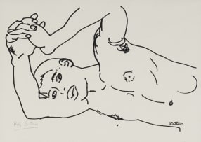 Walter Battiss; Male Nude (Torso)
