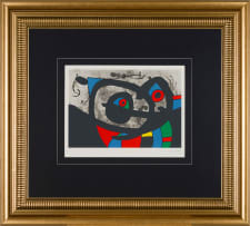 Joan Miró; Le Lézard aux Plumes d'Or: Plate I (The Lizard with Golden Feathers: Plate I) (Mourlot 792)