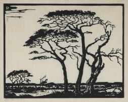 Jacob Hendrik Pierneef; Kameeldorings, Springbokvlakte (Camel Thorns, Springbok Flats) (Nilant 95)