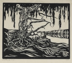 Jacob Hendrik Pierneef; Wilgerboom en Stroom (Willow Tree and Stream) (Nilant 86)